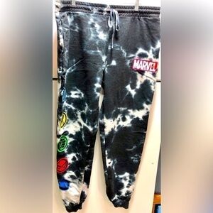 ⛄️Marvel Tie Dye symbols sweat pants Joggers